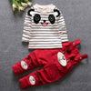 Baby Korean Cartoon Cotton Pants Suit