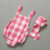 Baby Romper Scarf Cute Plaid