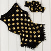 Polka Gold Dots Baby Rompers