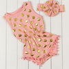 Polka Gold Dots Baby Rompers