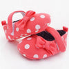 Polka Dot Flower Shoes First Walkers